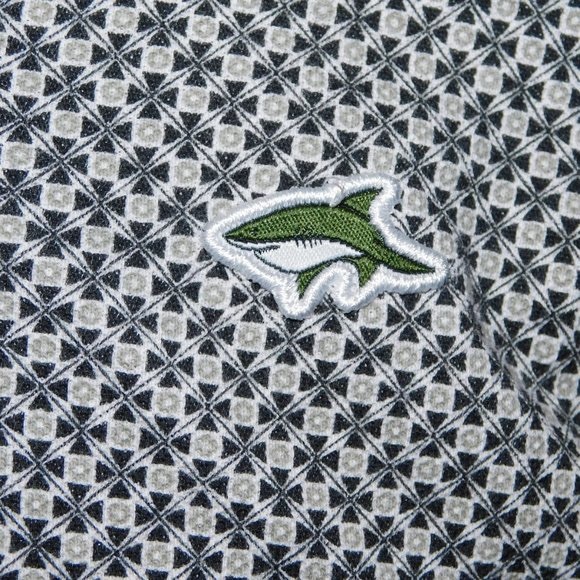 Mens M Le Shark Patterned Polo Shirt - Picture 5 of 5